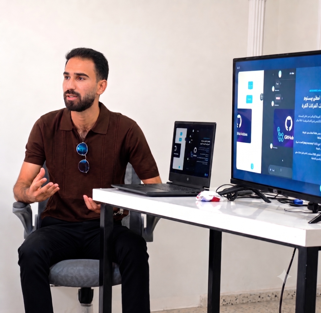 Mohammed Jouda presenting tech